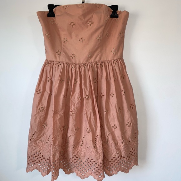 Anthropologie Corey Lynn Calter Pink Strapless Sweet Pea Dress - Picture 3 of 10